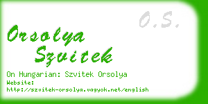 orsolya szvitek business card